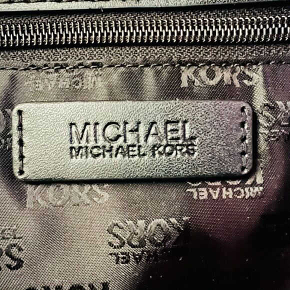 MICHAEL KORS Jane Black Nylon Leather Medium Shoulder Bag - Picture 11 of 12